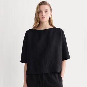 Everlane Linen Boatneck Top XL NWT